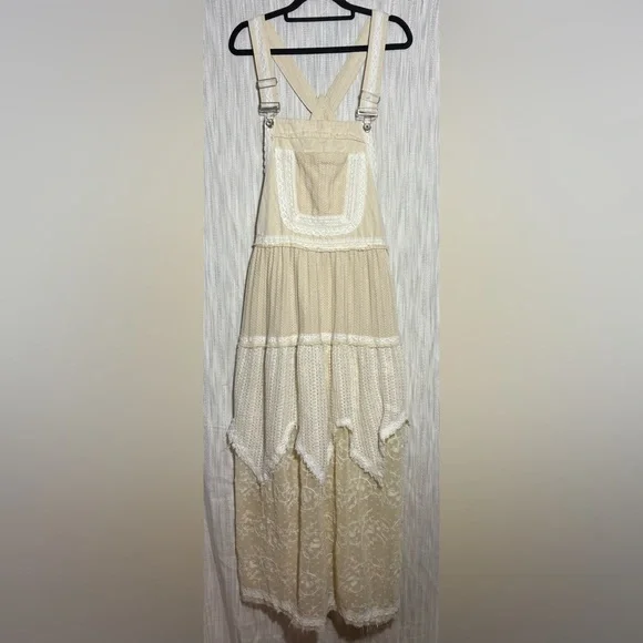POL Asymmetrical Maxi Dress in Cream - Picture 1 of 4